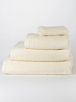 Полотенце махровое 50х90см СОФТИ Ромб молочный хлопок 100% 000000000001214689