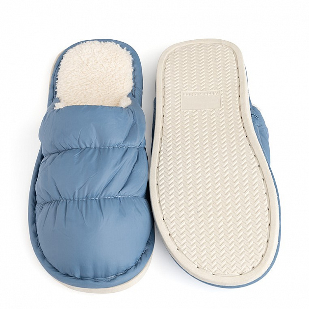Туфли домашние-тапки р.40-41 LUCKY стеганые синий полиэстер 000000000001214578