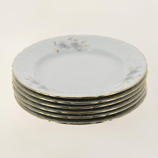 Набор тарелок десертных 6шт 17см CMIELOW 9706 blue фарфор 000000000001172715