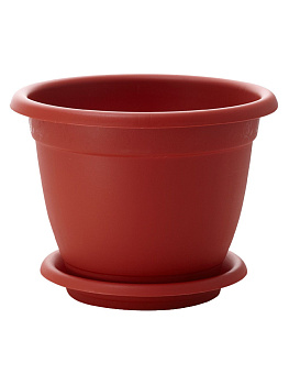 Горшок для цветов Борнео D 240 mm с подставкой №5 терракотовый ING42024FТР 000000000001193088