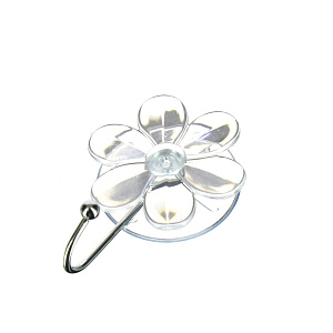 Крючок на присоске Цветок Мультидом, пластик, сталь 000000000001126871