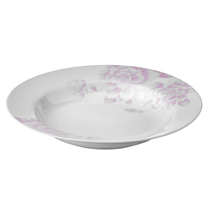 Тарелка суповая 23см ESPRADO Peonies костяной фарфор 000000000001153682