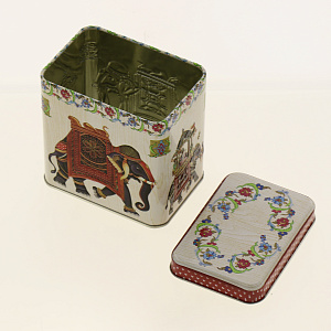 Банка для сыпучих продуктов 600мл НОВЫЙ АРГУМЕНТ Индийский слон жестяная 000000000001153165