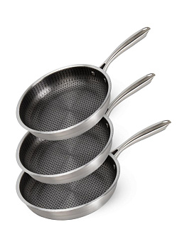 Набор сковород 3шт 24/26/28см нержавеющая сталь 000000000001229051