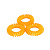 Резинка-браслет для волос Hair Bobbles HH Simonsen, оранжевый 000000000001127406