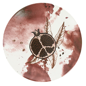 Тарелка десертная 19,5см LUCKY Гранат керамика 000000000001208741