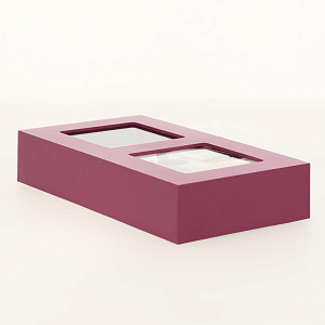 Часы настольные 6409 фоторамка,  розовые 000000000001158339