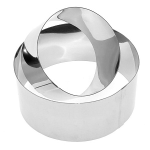 Набор форм кулинарных 2шт 10х4,5см/7х4,5см МУЛЬТИДОМ Круг нержавеющая сталь 000000000001190108