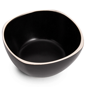 Салатник 15см квадратный черный глазурованная керамика 000000000001213891