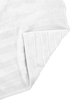 Полотенце махровое Широкая Волна 450gsm  100x150см 100% хлопок  Белый D100065 000000000001194323