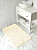 Коврик для ванной 60x100см DE'NASTIA Софт Микрополи молочный хлопок/полиэстер 000000000001219253