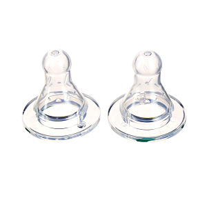 Набор молочных сосок Lubby, от 0 месяцев, размер S, малый поток, силикон, 2 шт. 000000000001135410
