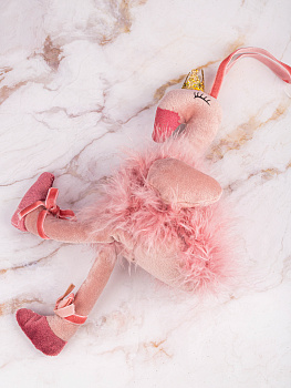 Украшение декоративное Фламинго 7х13х15см подвесное в ассортименте полиэстер 000000000001208286