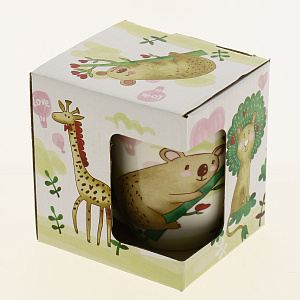 Кружка заварочная 350мл OLAFF Животные металлическое сито подарочная упаковка 000000000001185050