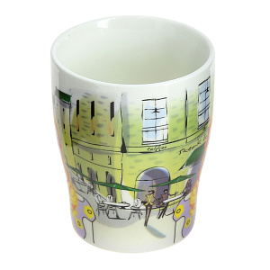 Кружка КОРАЛЛ, фарфор, 340 мл. 4 вида,  XJG01_0080 000000000001094535