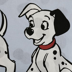 Комплект постельного белья 1,5сп Павлинка 101 Долматинец с 1 нав 70х70см голубой бязь 125гр/м2 100% хлопок 000000000001203577