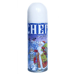 Синтетический снег БЕЛЫЙ в спрее для новогоднего декорирования (вода, октилфеноксиполиэтоксиэтанол, этанол, сжиженный газ) / 5,2*17/ 000000000001179952