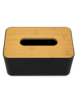 Салфетница 21х12,5х9,5см черный полипропилен/МДФ 000000000001227952