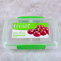 Контейнер для продуктов 350мл SISTEMA Fresh двойной прямоугольный пластик 000000000001197082