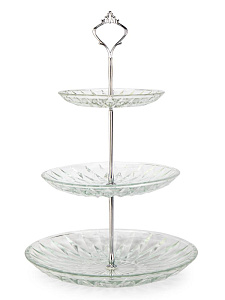 Этажерка-фруктовница 3 яруса стекло 000000000001228240