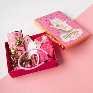 Набор подарочный KAFTAN "CatiCorn" носки 18-20см и аксессуары 4678893 000000000001202328