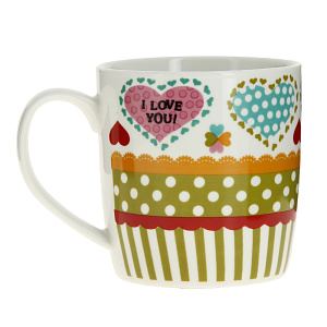 Кружка 320мл Сердца M020192/R030568 фарфор 000000000001176001