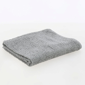 Полотенце махровое 40х70см АЛТЫН АСЫР гладкокрашеное без бордюра плотность400гр/м2 серое хлопок 000000000001210010