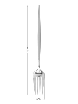 Набор вилок 2шт LUCKY Modern белый/серебро нержавеющая сталь 000000000001212633