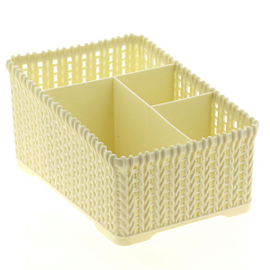 Органайзер для хранения 19,3х13х10см ПОСУДА ЦЕНТР бежевый 000000000001177266