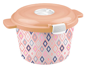 Емкость для холодильника и СВЧ с декором 2,1л Phibo 4311072 000000000001189963