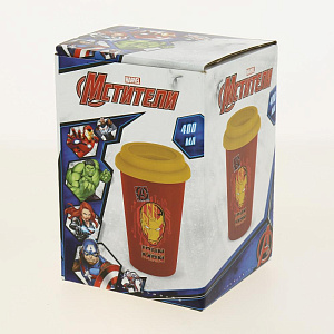 Стакан 400мл подарочная упаковка Супергерои керамика Коралл CCMS 000000000001197442