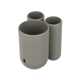 Подставка для зубных щеток Touch Umbra, серый 000000000001125968