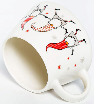 Кружка 450мл OLAFF ГНОМИКИ в ассортименте фарфор 000000000001209257