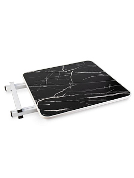 Столик 60х60х52см ST 3D складной мрамор черный железо/МДФ 000000000001227148