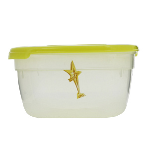 Емкость для СВЧ Galaxy квадратная 0,8 л лимон/лайм 000000000001056999