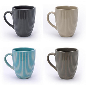 Кружка 350мл матовая рефленая фарфор 290024 000000000001200483