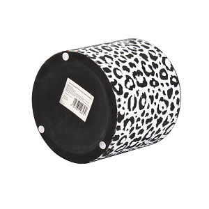 Кашпо 13,5х12,5см 1,2л Леопард черный керамика 000000000001225888