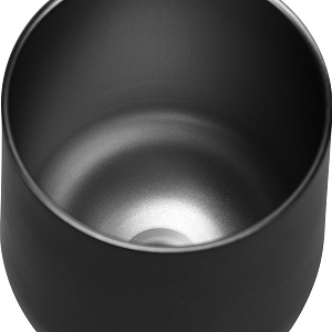 Кофер 354мл с двойными стенками черный нержавеющая сталь/пластик 000000000001211550