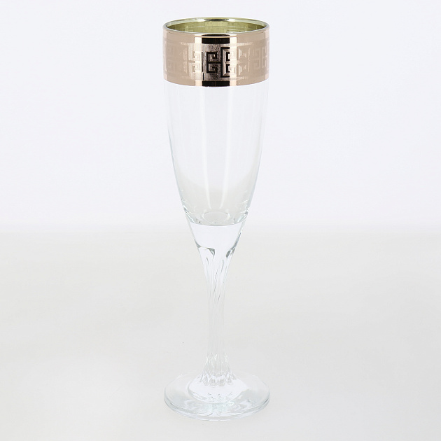 Набор бокалов для шампанского 6шт ПРОМСИЗ Люкс Рубин стекло 000000000001215486