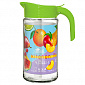 Кувшин 1,5л LARANGE АМФОРА ФРУКТЫ с крышкой Салатовая стекло