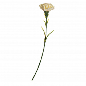 Цветок искусственный Гвоздика 41,5см светло-желтая 000000000001218351