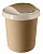 Контейнер для мусора 6л Ориджинал кофейный/небесный с крышкой с двойным механизмом открывания Svip Пластик SV4050 000000000001198203