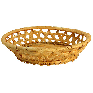 Фруктовница круглая, редкое плетение 000000000001067839