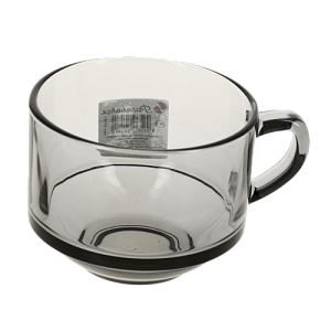 GRAY Кружка для супа 625мл PASABAHCE стекло 000000000001202256