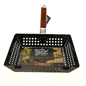Решетка-гриль 29х28,5см ROYALGRILL складная ручка антипригарное покрятие металл 000000000001186081