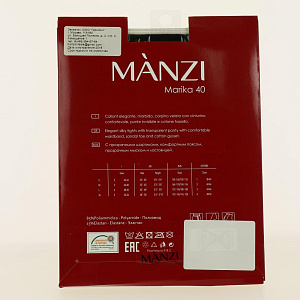 Колготки женские 40ден р4 MANZI Marika Black 000000000001186703