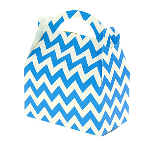 Коробка большая 20х25см 6шт голубая полоска R010050 000000000001174070