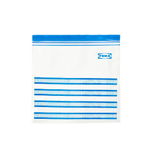 Набор пакетов 2,5л 24x25см-25шт/1,2л 19x21см-25шт FORA с замком zip lock полиэтилен 000000000001225483