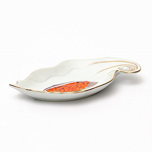 Икорница 18,5х10,3х2,1смGUTERWAHL Party Time Красная икра фарфор 000000000001197799