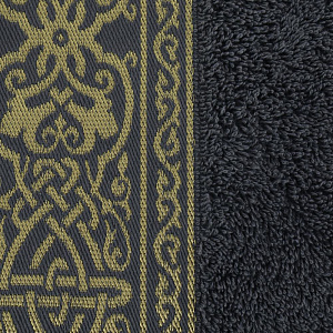 Полотенце 70х130см CLEANELLY Винченцо махровое плотность 460гр/м серый 100% хлопок ПЦ3501-1782,324 000000000001198604